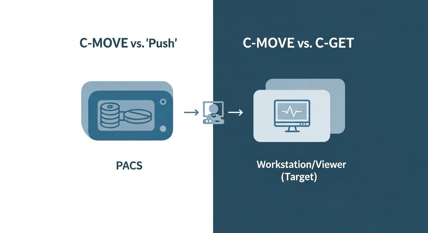C-MOVE vs. C-GET Unpacking DICOM's Data Retrieval Commands - Created by PostDICOM